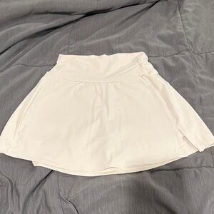 Cream Athletic Skort - Flared Active Skirt